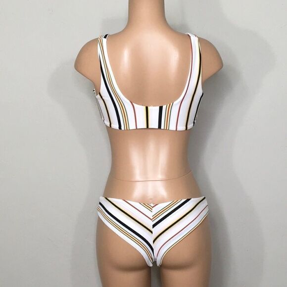 New Volcom stripe bikini. S/M - Picture 6 of 7